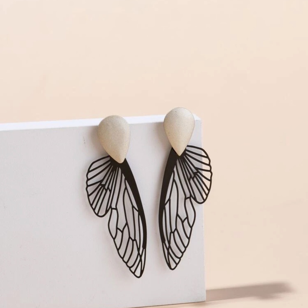 Lovely Minimalistic Butterfly Stud Earrings